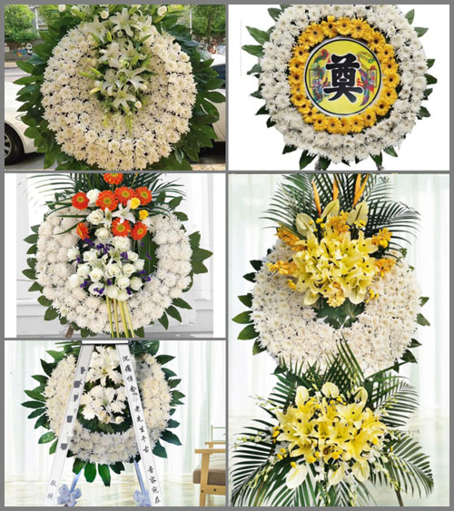 山东青岛黄岛区大场镇前园村花圈速递